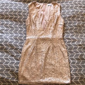 (Tobi) Rose Gold sequin Dress